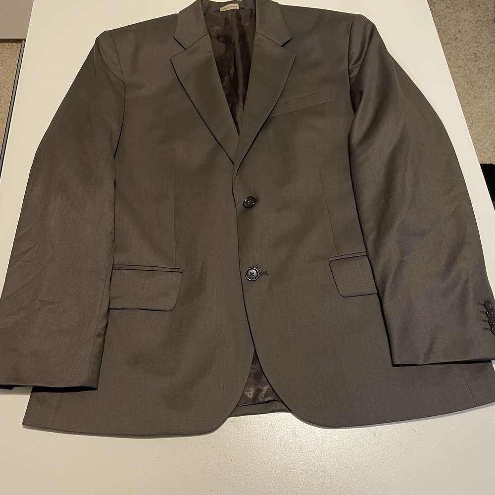 Banana Republic Blazer Men 42S Brown Heather 100% Wool Exterior Suit Jacket 2012